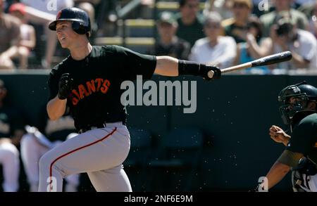 This is a 2021 photo of Buster Posey of the San Francisco Giants baseball  team. This image reflects the San Francisco Giants active roster as of  Tuesday, Feb. 23, 2021 when this