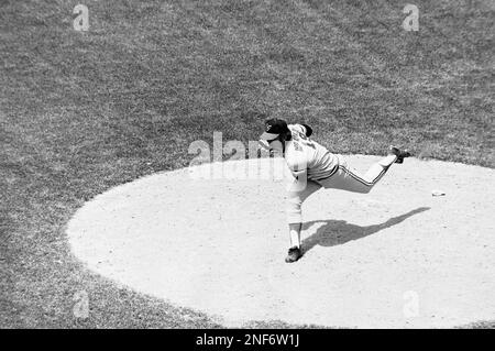 Pitcher Dave McNally of the Baltimore Orioles' is shown smiling in