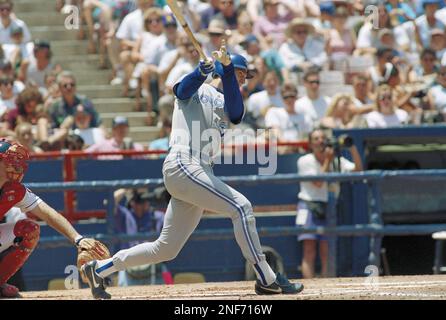 31 May. 1993: Toronto Blue Jays infielder Roberto Alomar (12) on the field  before a game against the California Angels played in Angel Stadium of  Anaheim in Anaheim, CA. (Photo By John