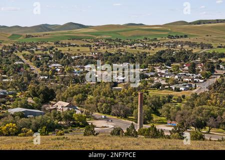 Historic copper mining town of Burra in the Mid-North of South Australia Stock Photo