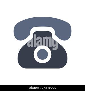 Telephone Flat Isolated Vector Icon Illustration Stock Vector