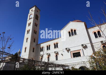 Al Bishara Griechisch-Orthodoxe Kirche, Jabal Al-Weibdeh, Amman, Jordanien  /  Al Bishara Greek Orthodox Church, Jabal Al-Weibdeh, Amman, Jordan Stock Photo