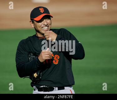 This is a 2009 photo of Edgar Renteria of the San Francisco Giants baseball  team. This image reflects the San Francisco Giants active roster as of  Monday, Feb. 23, 2009 when this