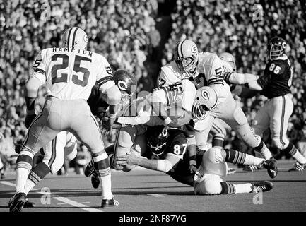 Cincinnati Bengals' Bill Bergey grabs Packers John Brockington (42