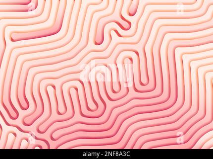 Abstract background with optical illusion generative pattern and pastel colors Stock Vector