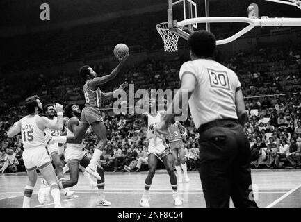 Portland Trail Blazers Johnny Davis is up for the basket as