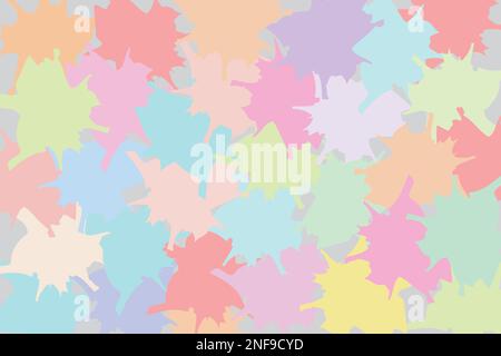 Colorful splashes pattern, vector background for print decoration. Stock Vector
