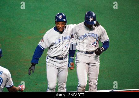 Oakland A's batter Rickey Henderson looks after striking out in the eighth  inning again against the Toronto Blue Jays, at the Oakland Coliseum, May  28, 1990. The Blue Jays beat the A's