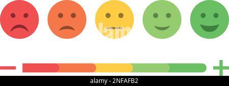 Pain scale, feedback rating customer experience concept, vector buttons in  different colors, level indicator, icons for your design, website and forms  Stock Vector Image & Art - Alamy