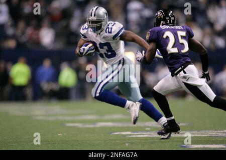 Dallas Cowboys Tashard Choice rushes against the Baltimore Ravens December  20, 2008 at Texas Stadium in Irving, Texas. This was the Cowboys' final  regular season game at Texas Stadium. Since the stadium