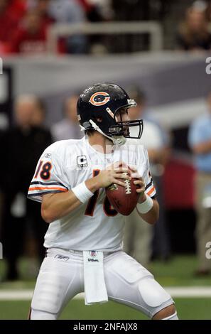 Chicago Bears QB Kyle Orton #18 during a game against the Atlanta Falcons  in an NFL football game in Atlanta on Sunday, Oct. 12, 2008. (AP Photo/John  Bazemore Stock Photo - Alamy