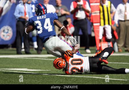 Cincinnati Bengals David Jones #20 during a game Cleveland Browns