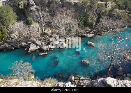 Kopru Cay in Koprulu Valley, Antalya City, Turkiye Stock Photo