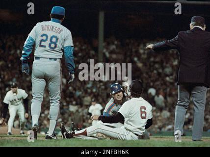 Oct 1986: Bill Buckner of the Boston Red Sox in action during the Red Sox  American League Championship Series game versus the California Angels at  Anaheim Stadium in Anaheim, CA. (Photo by