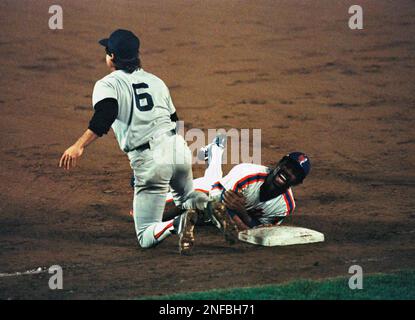 Oct 1986: Bill Buckner of the Boston Red Sox in action during the Red Sox  American League Championship Series game versus the California Angels at  Anaheim Stadium in Anaheim, CA. (Photo by