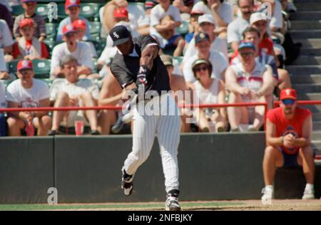 Alex Rodriguez of the Seattle Mariners during a game at Anaheim Stadium in  Anaheim, California during the 1997 season.(Larry Goren/Four Seam Images  via AP Images Stock Photo - Alamy