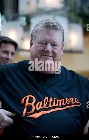 Former Baltimore Orioles player Boog Powell smiles while