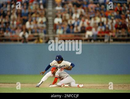 Ozzie Smith - St Louis Cardinals Ozzie Smith in celebration of the only  homerun he hit l…