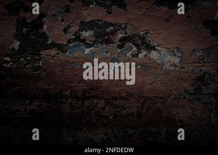 Dark wall background. Empty dark grunge texture. Stock Photo