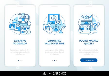 Gamification challenges in e learning onboarding mobile app screen ...
