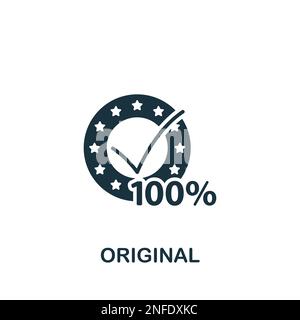 Original icon. Monochrome simple sign from intellectual property ...