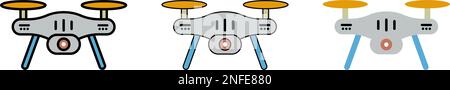 Drones vector set Stock Vector Image & Art - Alamy