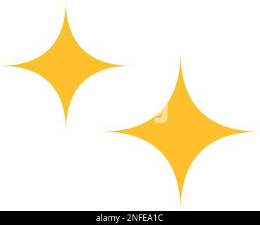 Glitter mark icon. Sparkle and twinkle. Decoration. Editable vector. Stock Vector