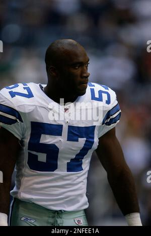 Dallas Cowboys linebacker Kevin Burnett (57) trots off the field during a  game with the New York Giants in their NFL football game, Sunday, Sept. 9,  2007, in Irving Texas. (AP Photo/Tony