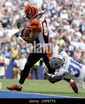 Wide receiver T.J. Houshmandzadeh of the Cincinnati Bengals shushes