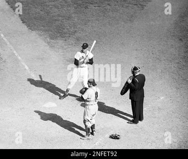 Ted Williams is surrounded by All Stars during an appearance at