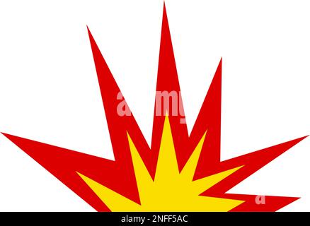 Bombing icon. Impact of the explosion. Editable vector. Stock Vector