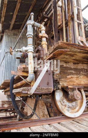 Yuma Main Street Water Treatment Plant, Blaisdell Slow Sand Filter Washing Machine Stock Photo