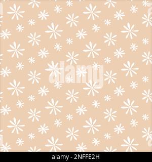 Seamless pattern with daisy flower Stock Vector