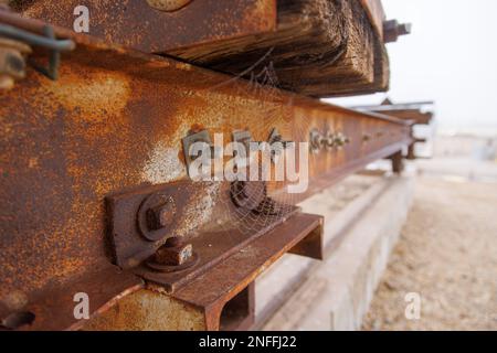 Yuma Main Street Water Treatment Plant, Blaisdell Slow Sand Filter Washing Machine Stock Photo