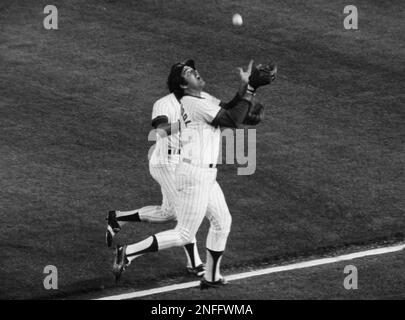 New York Mets George Foster crosses the plate at a second-inning