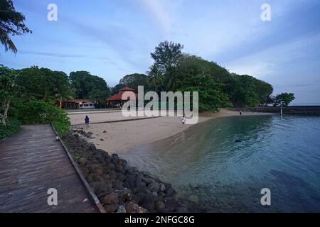 Anyer Beach at Mambruk Hotel and Resort, Anyer, Banten, Indonesia Stock Photo