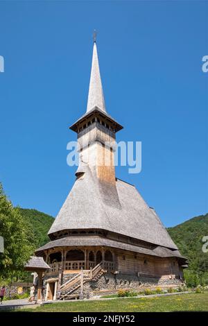 Romania. Maramures. Barsana. Wooden churches at Barsana Monastery Stock Photo