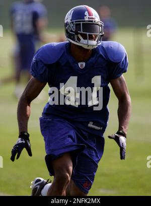 New York Giants cornerback Darren Evans (37) during an NFL preseason  football game against the Cincinnati Bengals, Sunday, Aug. 21, 2022 in East  Rutherford, N.J. The Giants won 25-22. (AP Photo/Vera Nieuwenhuis