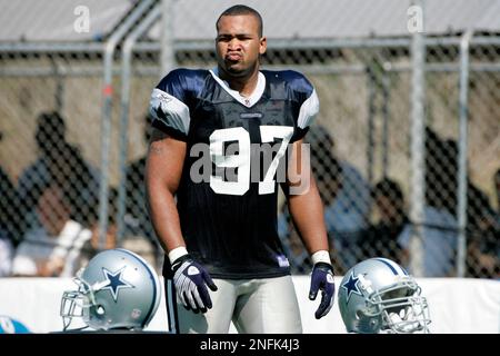 Dallas Cowboys defensive end Jason Hatcher (97) during an NFL football ...