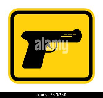 Gun icon isolated on white background Stock Vector