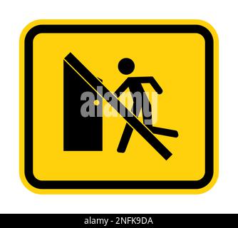 No Exit Sign On White Background Stock Vector
