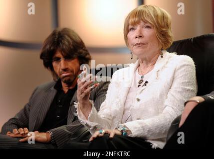 Director Christian Duguay left and actress Shirley Maclaine from