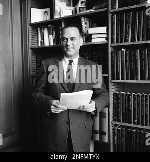 Associate Justice Potter Stewart poses in his office on May 5 1959 at the Supreme Court after the Senate approved 70 17 his nomination for the high court bench. Stewart 44 is a Republican. He has been...