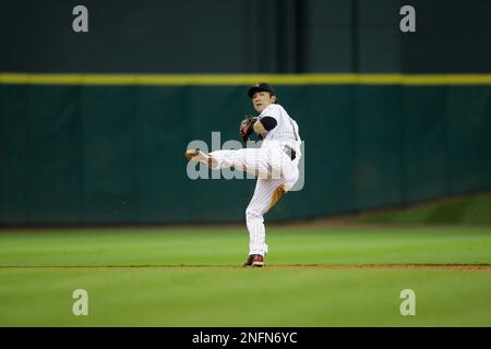 Houston Astros second baseman Kazuo Matsui (3), of Japan, during a spring  training baseball workout Tuesday, Feb. 17, 2009 in Kissimmee, Fla. (AP  Photo/David J. Phillip Stock Photo - Alamy