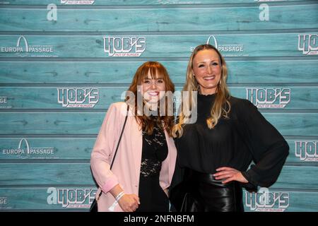 Sabrina Ziegler, Janine Drynda,Opening HOBs Hut of Burger in the Europa ...