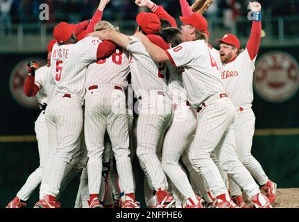 MITCH WILLIAMS Photo Philadelphia Phillies in action (c) 1993 World Series  #2