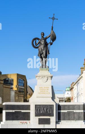 FOLKESTONE, KENT/UK - NOVEMBER 12 : View of the War Memorial in Folkestone on November 12, 2019 Stock Photo