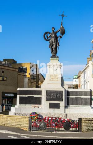 FOLKESTONE, KENT/UK - NOVEMBER 12 : View of the War Memorial in Folkestone on November 12, 2019 Stock Photo