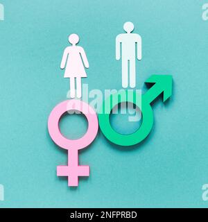 colorful equal rights symbols concept. Beautiful photo Stock Photo
