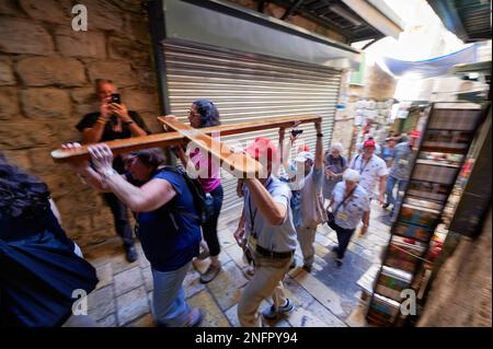 Jerusalem Israel. Way of Sorrows Stock Photo